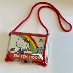 Vintage Hello Kitty Sketch Book with Red Strap 1985
